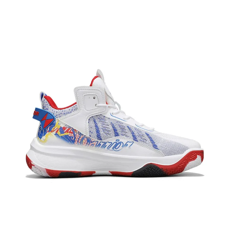 WARRIOR Basketball Shoes Men Low Top Blue-1
