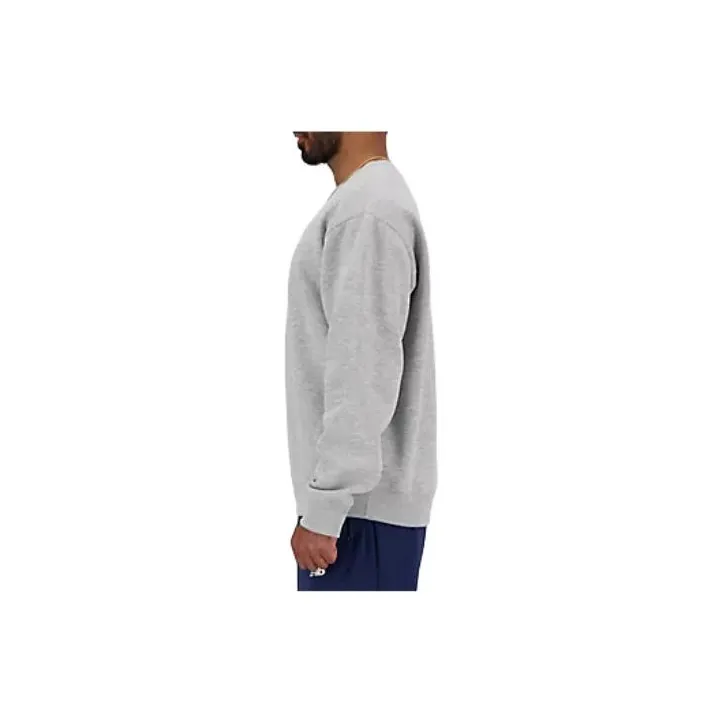 New Balance Sport Essentials Fleece Crew Sweatshirt Men's Gray-3