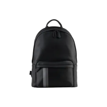 POURCHET Top Grain Cow Leather Backpack Men's