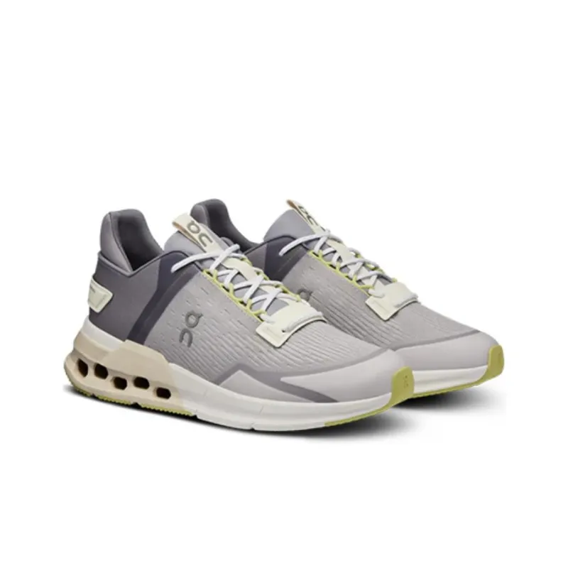 On Cloudnova Flu Cushioning Low-Top Running Shoes Women's Gray-2