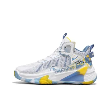 WARRIOR Basketball Shoes Men Low Top Blue