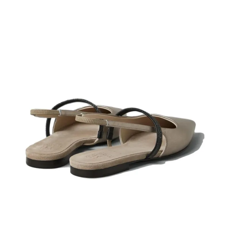 Brunello Cucinelli Monili Bead embellished Ballerina Shoes-3