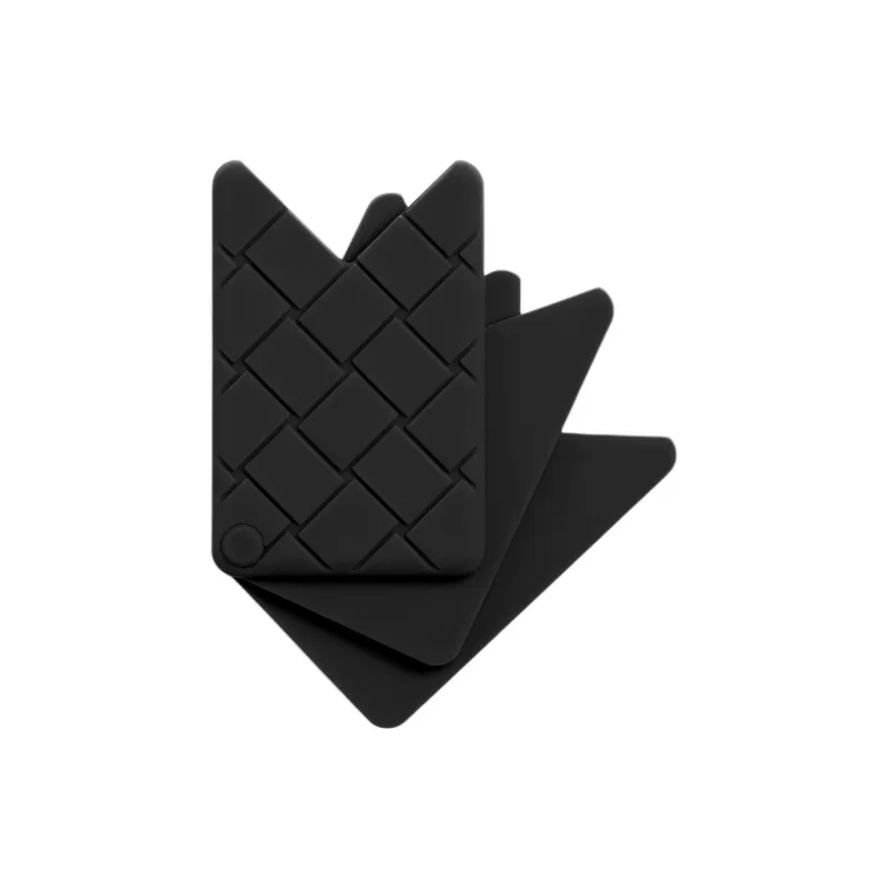 Bottega Veneta Silicone Card Holder Men's Black-1
