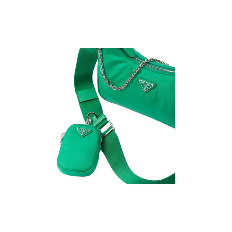 PRADA 2005 Shoulder Bag Green Mint-4