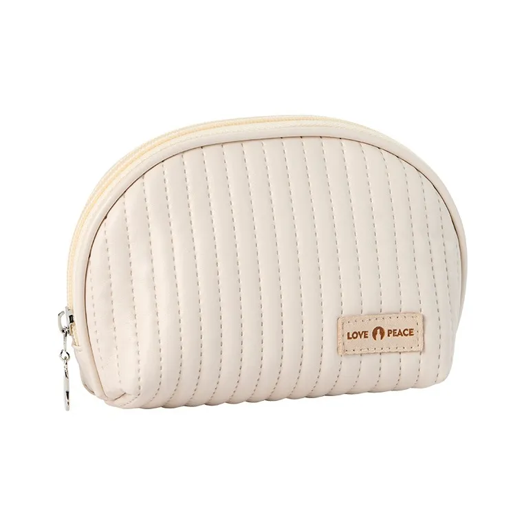 ALOENEY PU Storage Bag Makeup Bag Regular Women's Pink, Coffee, Beige, Light Blue, Light Green-1