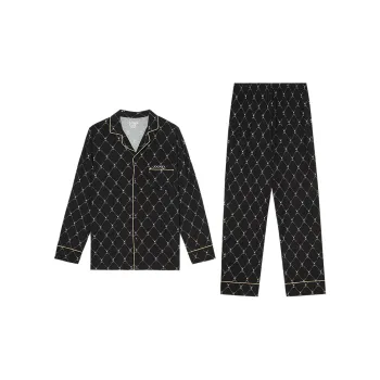 JOCKEY Pajama Set Men's Black Recycling