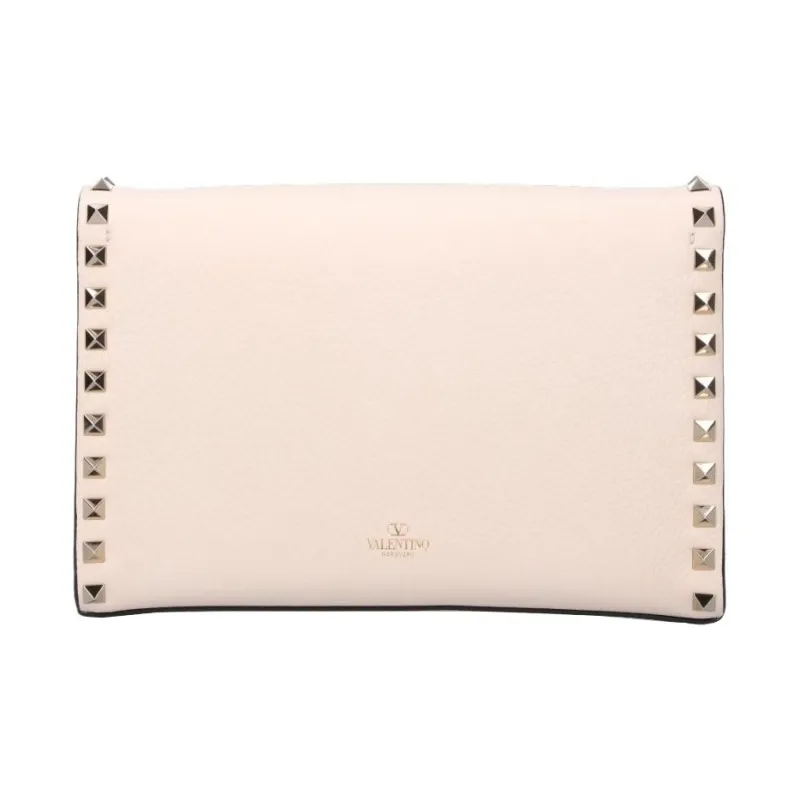 Valentino Calfskin Crossbody Bag Shoulder Bag Women's Cream-3