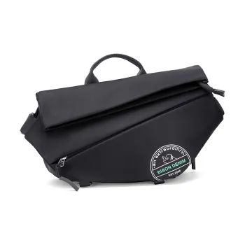 BISON DENIM Oxford Shoulder Bag Crossbody Bag Men's Black