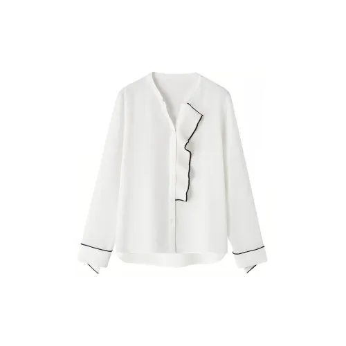 Dme Chiffon Shirts Women's White