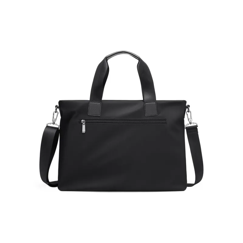 POLO Fabric Portable Briefcase Large Size Men's Black/Gray-8