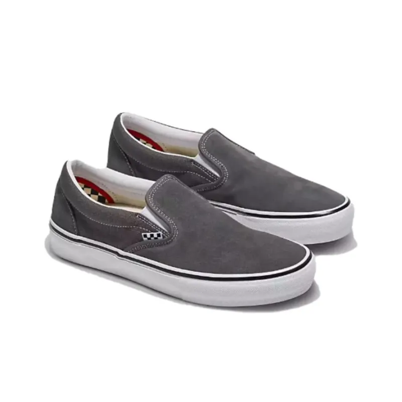 Slip On Skate Vans 'Pewter White'-1