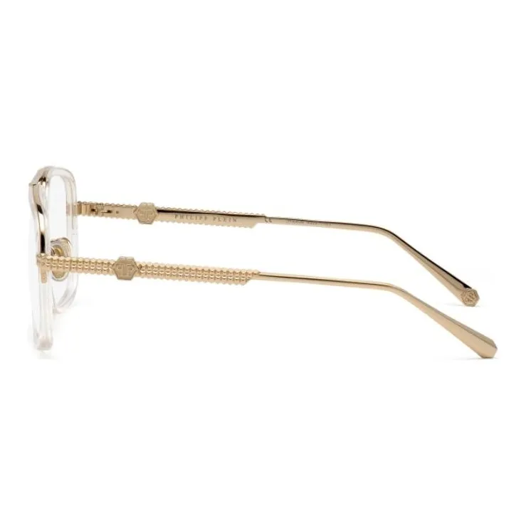 PHILIPP PLEIN   Irregular Shape Eyeglass Frames Men's Gold-3