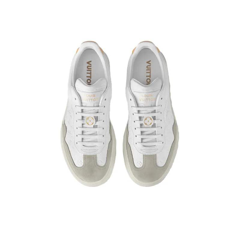 LOUIS VUITTON Groovy Low Top Skateboard Shoes Women's Ecru-3