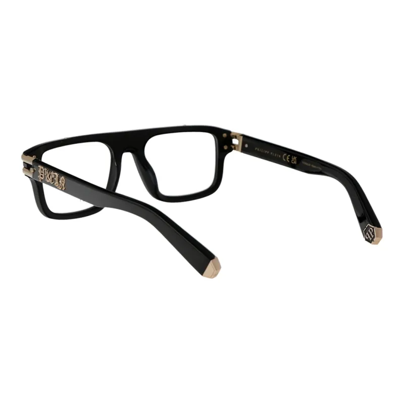 PHILIPP PLEIN Acetate Square Eyeglass Frames Men's Black-3