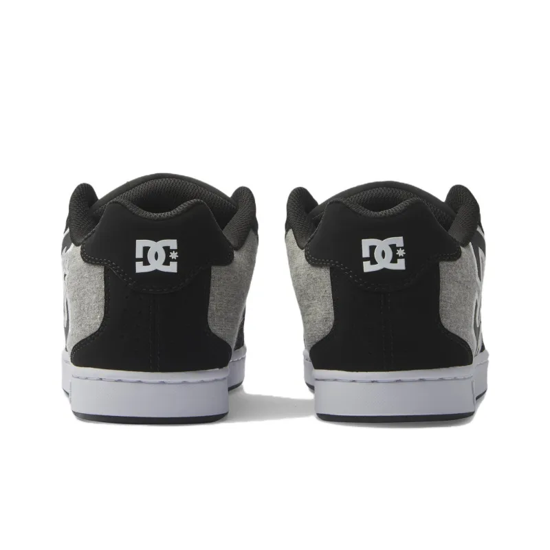 DC Shoes Anti Slip Wear Resistant Low Top Casual Shoes Men's Black Gray-3