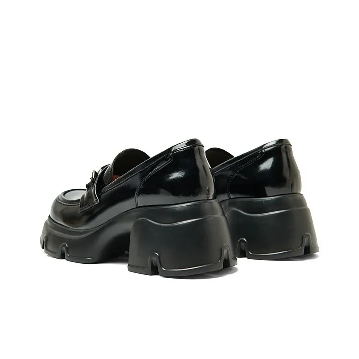 PT'SON Loafers 6.5cm Women's Black-4
