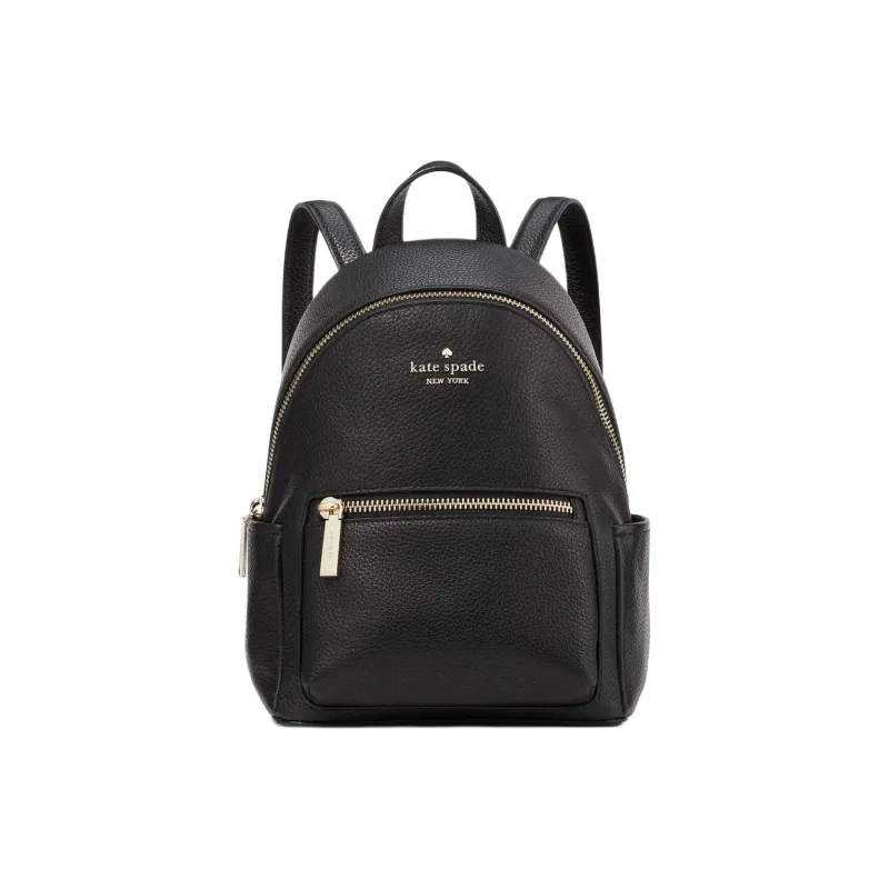 Kate Spade Leila Soft Leather Backpack Mini Unisex Black-0
