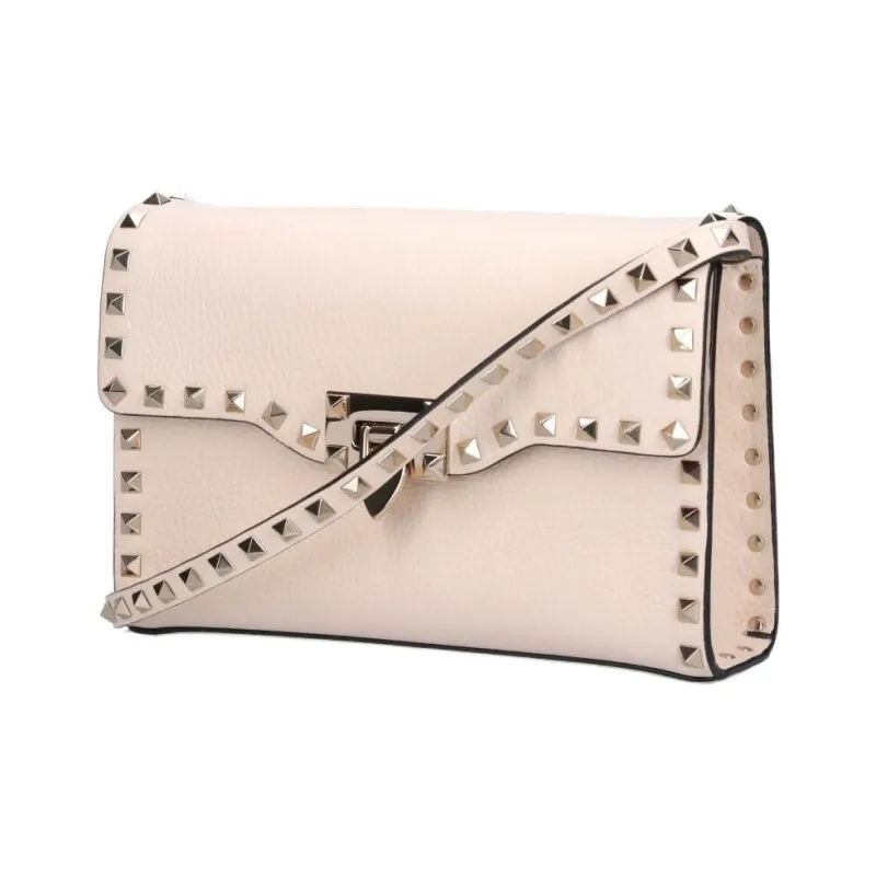 Valentino Calfskin Crossbody Bag Shoulder Bag Women's Cream-1