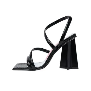 CHIARA FERRAGNI Andromeda Strap Sandals 10cm Women's Black