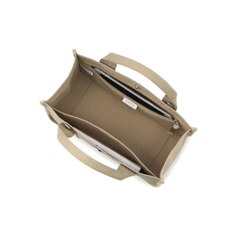 PORTER Canvas One Shoulder Crossbody Canvas Bag Handbag Unisex Taupe-3