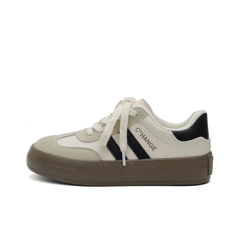 YOBN SMILE Anti-Slip And Wear-Resistant Lightweight Low-Top Skateboard Shoes Women's-14