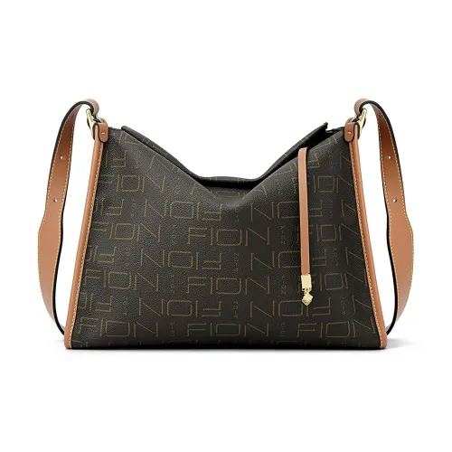 FION Shoulder Bags Dark Coffee Brown