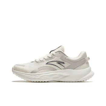 Anta Anti Slip And Wear Resistant Breathable Low Top Running Shoes Men's Beige
