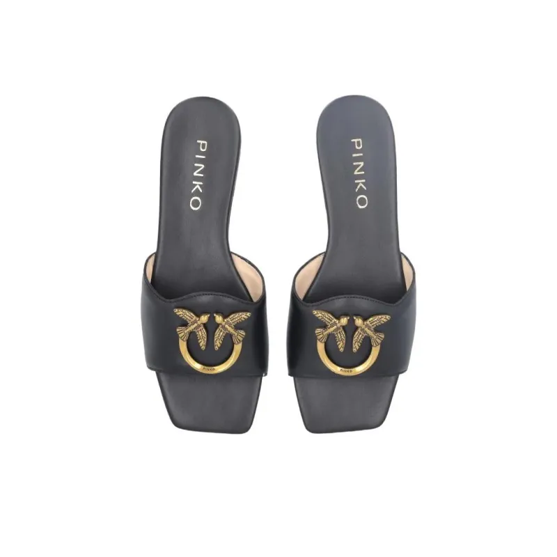 PINKO Marli 10mm Leather Sandals Women's-4