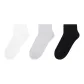 Men's Ankle Socks-Black, Light Gray, White
