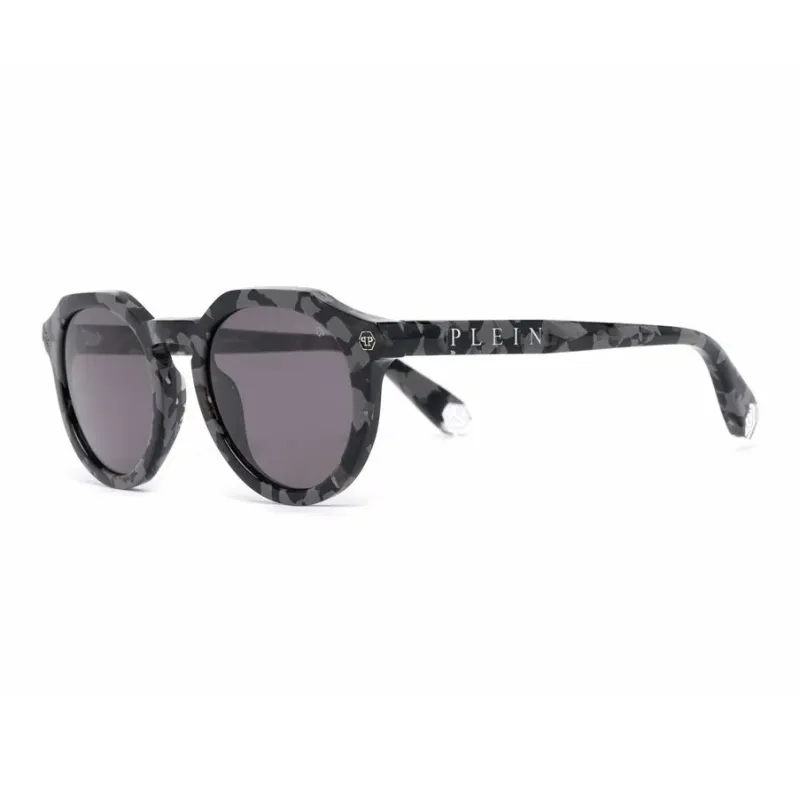 PHILIPP PLEIN Globetrotter Hexagon Round Sunglasses-0