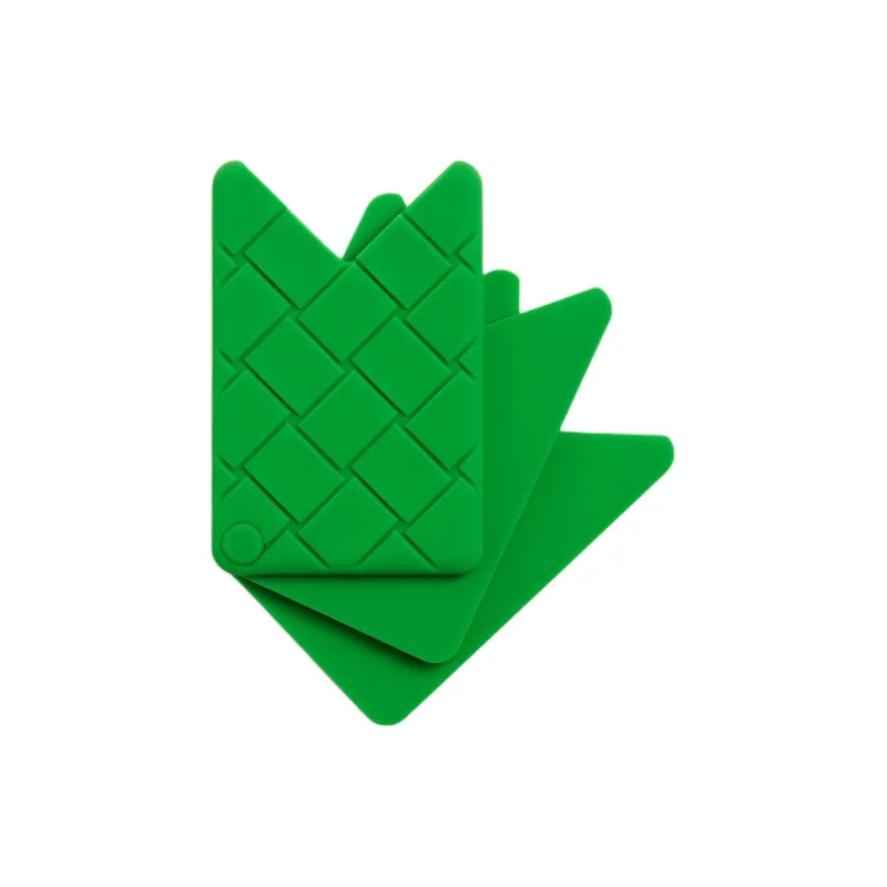 Bottega Veneta Silicone Card Holder Men's Green-2