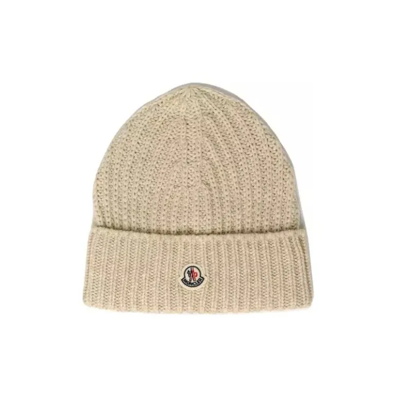 Moncler Logo Patch Knitted Beanie-1