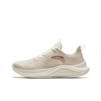 Anta Stroll Lightweight And Breathable Low Top Running Shoes Women's Beige Brown