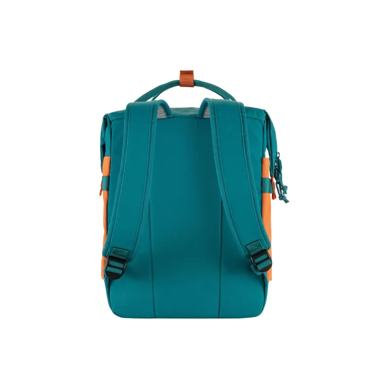 Fjallraven Polyamide Backpack Unisex Ocean Green Spicy Orange-2