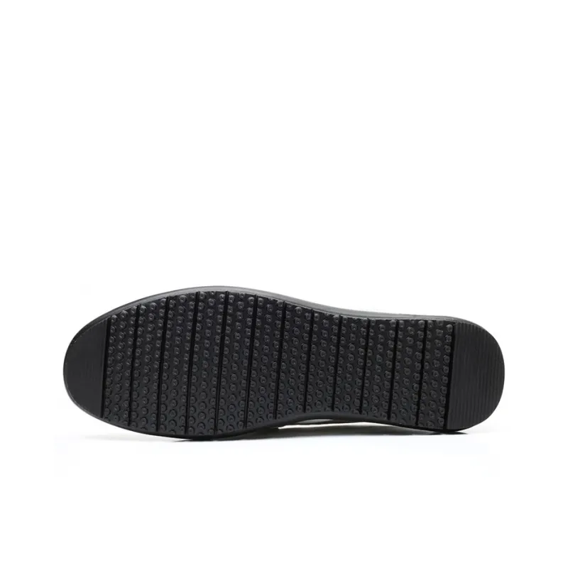 GZZ Gommino Loafers Men Black/White-4