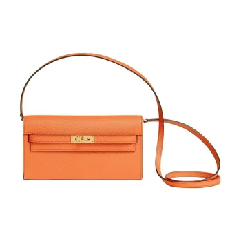 HERMES Kelly To Go Epsom Calfskin Crossbody Bag Shoulder Bag Women's 93 Orange Hermes Orange Combo
