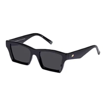 Le Specs Square Sunglasses Women's Black