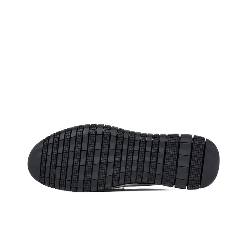 GZZ Gommino Loafers Men Black/White-4