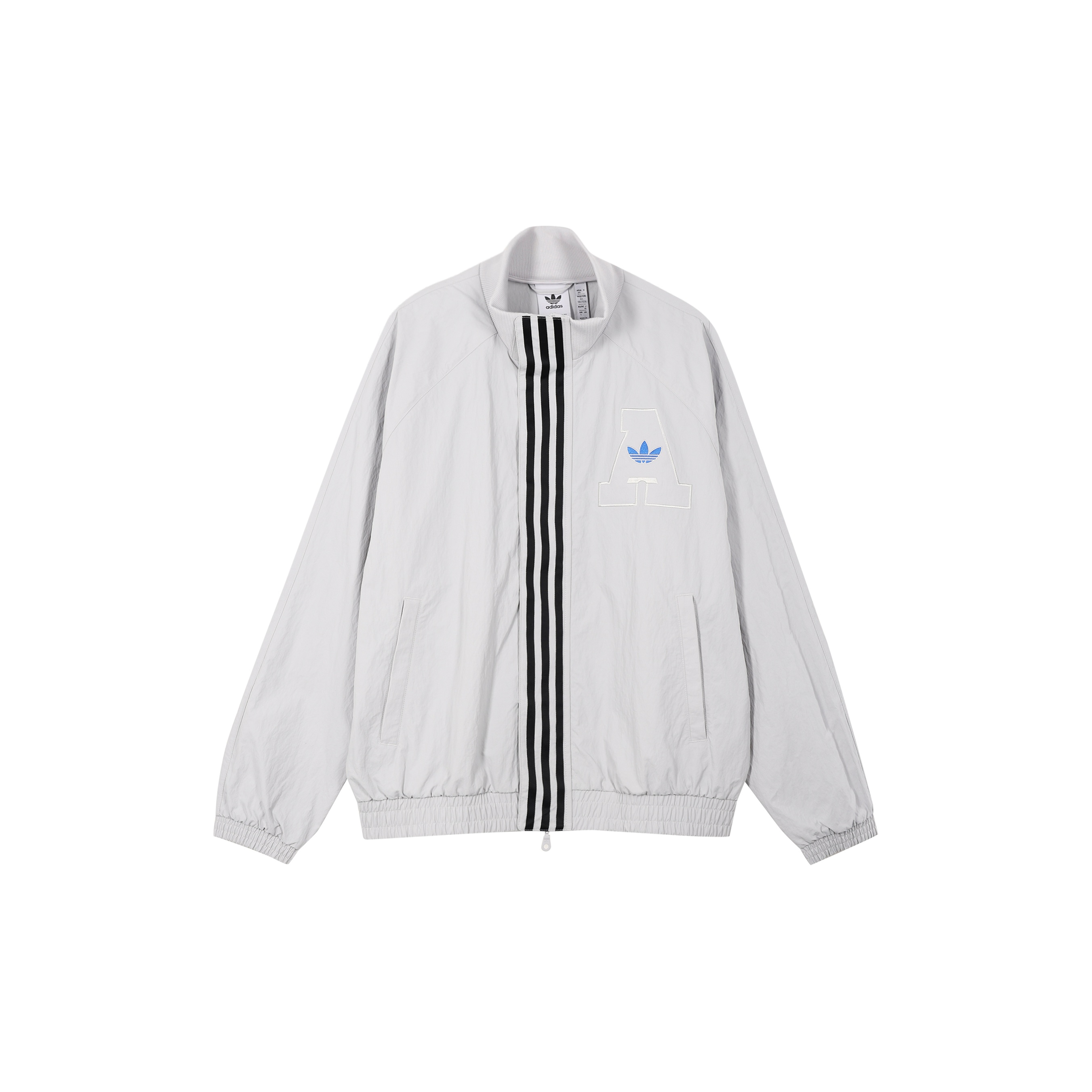 Adidas Originals Clover Jackets Men Solid Light Gray XS