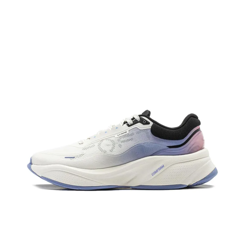 LiNing Soft Cushioned Wear Resistant Lightweight Low Top Casual Shoes Men's White Blue-0