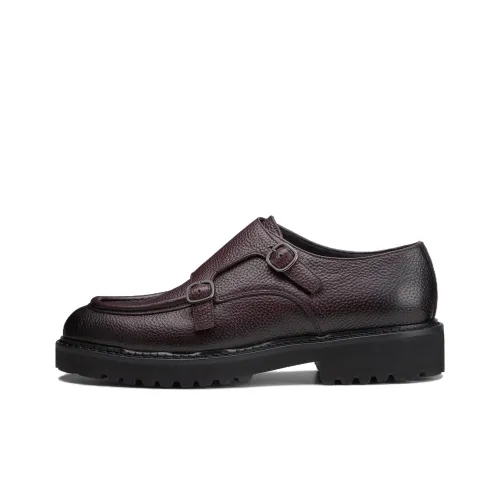 DOUCAL'S Buckle-fastening Leather Monk Shoes
