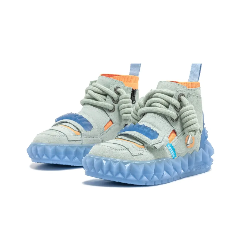 OETZI Slip Resistant High Top Skateboard Shoes-1