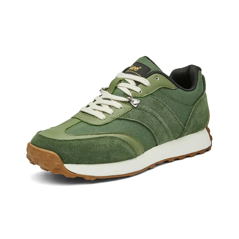 Lee Cushioning, Wear Resistant Low Top Running Shoes Men's Olive Green-1