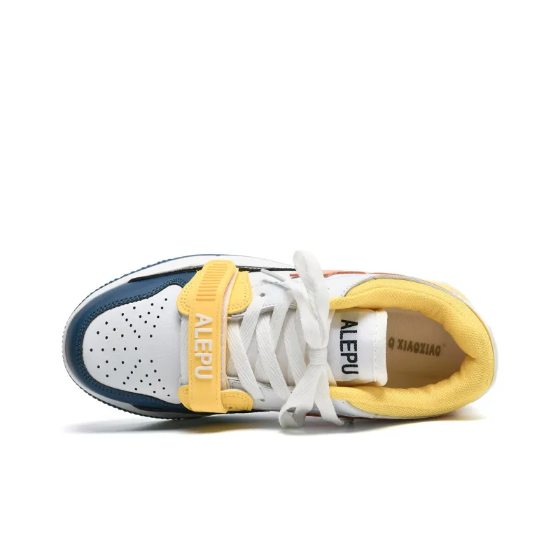 Circle Small Cushioning Coverage Wear-Resistant Lightweight Slip-Resistant Low-Top Skateboard Shoes Unisex-3