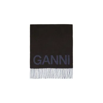 GANNI Knit Scarves Women's Black
