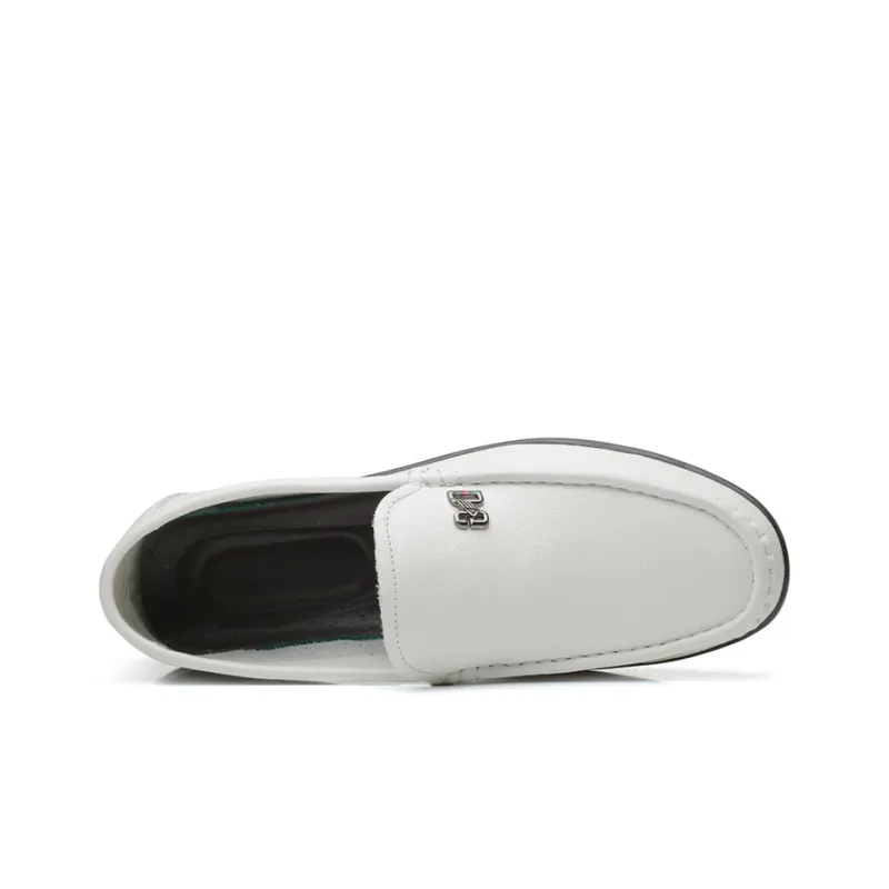 GZZ Gommino Loafers Men Black/White-8