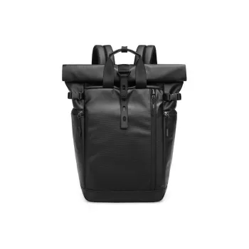 ReeYee Curved Mouth Cool Black Backpack Large Size