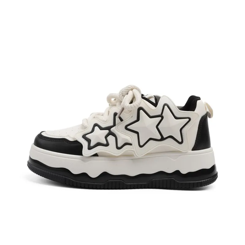 RENBEN Skateboard Shoes Cushioning Wear Resistant Low Top Casual Shoes Women's-0