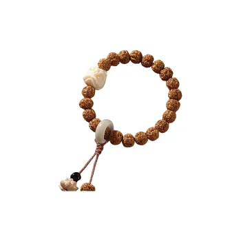 There Is You In The Long World King Kong Bodhi Seeds Chinese Style Beaded Bracelet Unisex