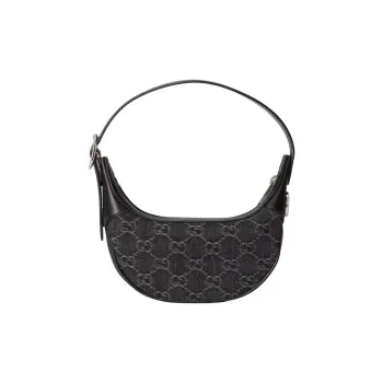 GUCCI Ophidia Denim Shoulder Bag, Handbag, Shoulder Bag Mini Women's Black & Gray
